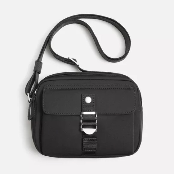 NWT Zara Man TECHNICAL CROSSBODY BAG Black